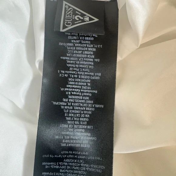 Guess White Jacket with Black Trim - Picture 7 of 12